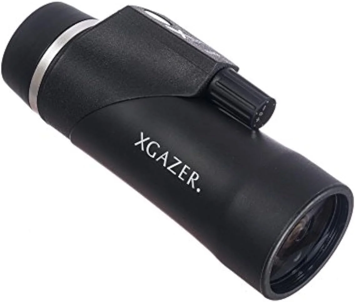 تلسکوپ تک چشمی 8x42 Xgazer Optics با قطب نما و مسافت یاب | ضد آب و جمع و جور با چشمی جمع شونده | تجهیزات زوم شب و روز برای شکار، تماشای پرندگان، پیاده روی، کمپینگ، مسافرت