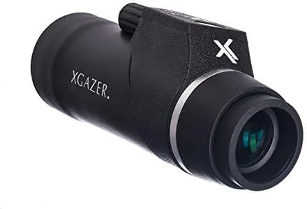 تلسکوپ تک چشمی 8x42 Xgazer Optics با قطب نما و مسافت یاب | ضد آب و جمع و جور با چشمی جمع شونده | تجهیزات زوم شب و روز برای شکار، تماشای پرندگان، پیاده روی، کمپینگ، مسافرت