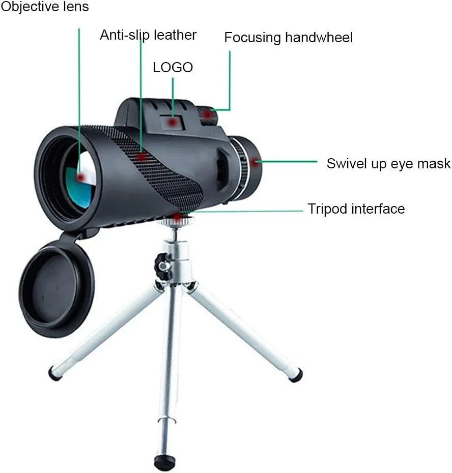 تلسکوپ تک چشمی HD 80X100 با قابلیت زوم دوربین تلفن همراه، مناسب رصد آسمان پرستاره، به همراه سه پایه، گیره تلفن همراه و لوازم جانبی کمپینگ در فضای باز، تلسکوپ تک چشمی شفاف تلسکوپ تک چشمی HD 80X100 با قابلیت زوم دوربین تلفن همراه، مناسب رصد آسمان پرستاره، به همراه سه پایه، گیره تلفن همراه و لوازم جانبی کمپینگ در فضای باز، تلسکوپ تک چشمی شفاف