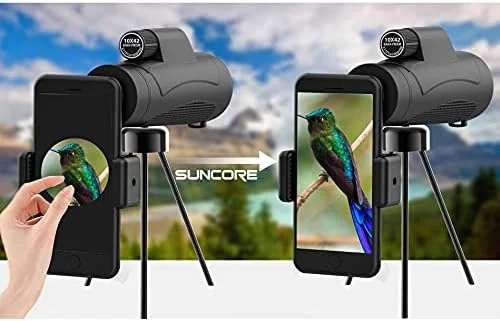 تک چشمی شفاف 10X42 با لنز با کیفیت، زوم دوربین تلفن، سه پایه آسمان پر ستاره، گیره تلفن، لوازم جانبی کمپینگ در فضای باز تک چشمی شفاف 10X42 با لنز با کیفیت، زوم دوربین تلفن، سه پایه آسمان پر ستاره، گیره تلفن، لوازم جانبی کمپینگ در فضای باز