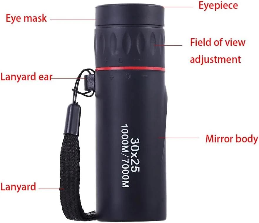 تلسکوپ مونوکولار جیبی کوچک Vctitil، تلسکوپ زوم دستی اپتیک برای کمپینگ در فضای باز، پیاده روی و مسافرت