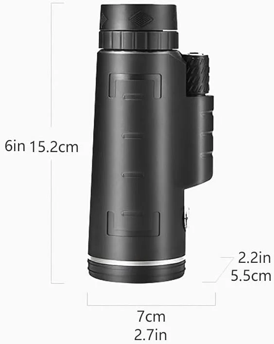 تک چشمی 10X40 با قدرت بالا به همراه هولدر موبایل و سه پایه ضدآب مناسب تماشای پرندگان و بزرگسالان