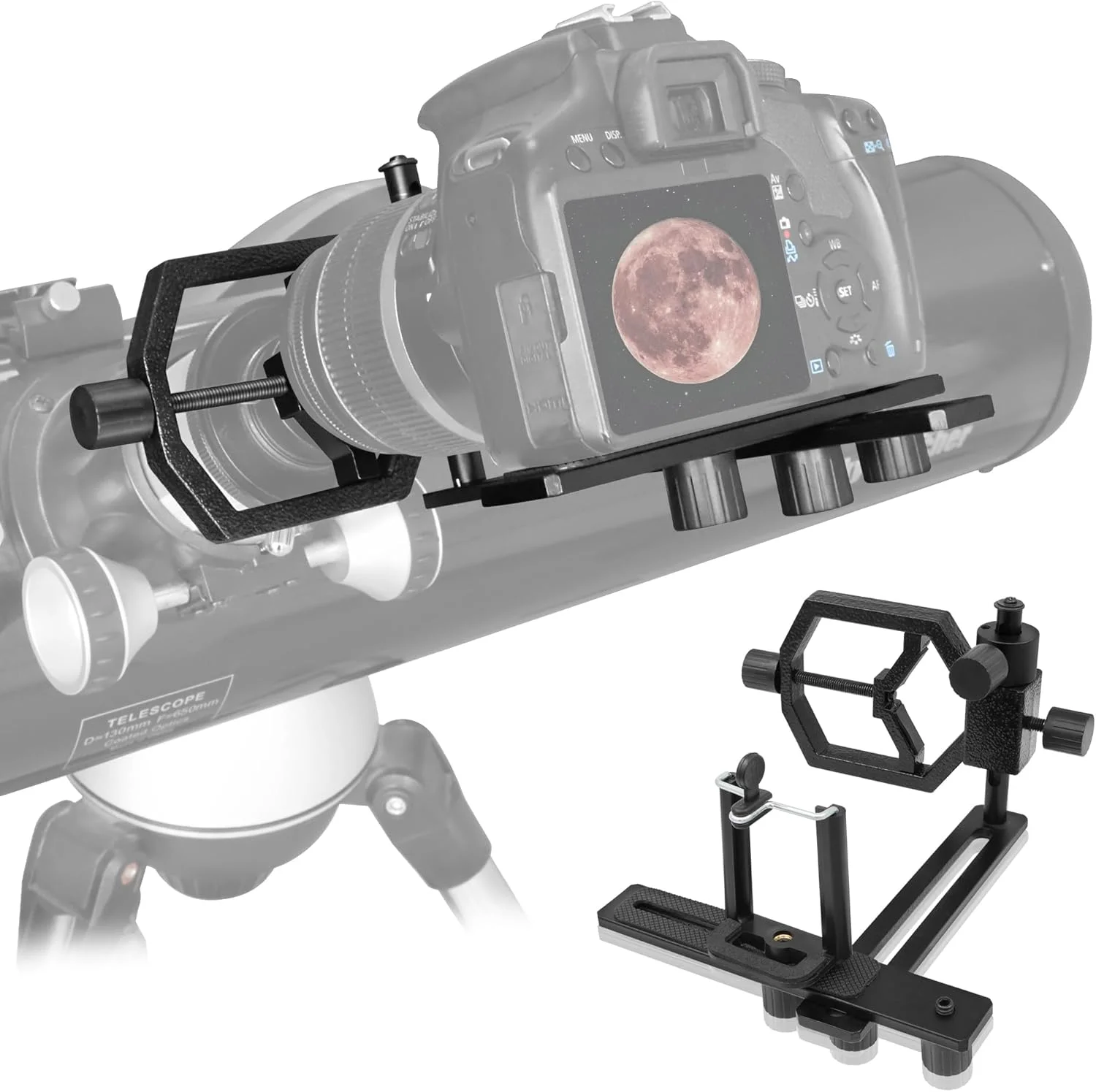 تلسکوپ تک چشمی 8x42 - همراه با آداپتور فلزی یونیورسال تلفن همراه دوربین تلسکوپ