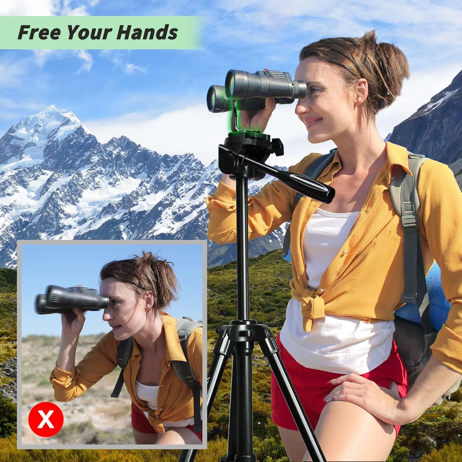 تک چشمی فشرده 10x25 - به همراه آداپتور سه پایه فلزی L شکل برای دوربین دوچشمی تک چشمی فشرده 10x25 - به همراه آداپتور سه پایه فلزی L شکل برای دوربین دوچشمی