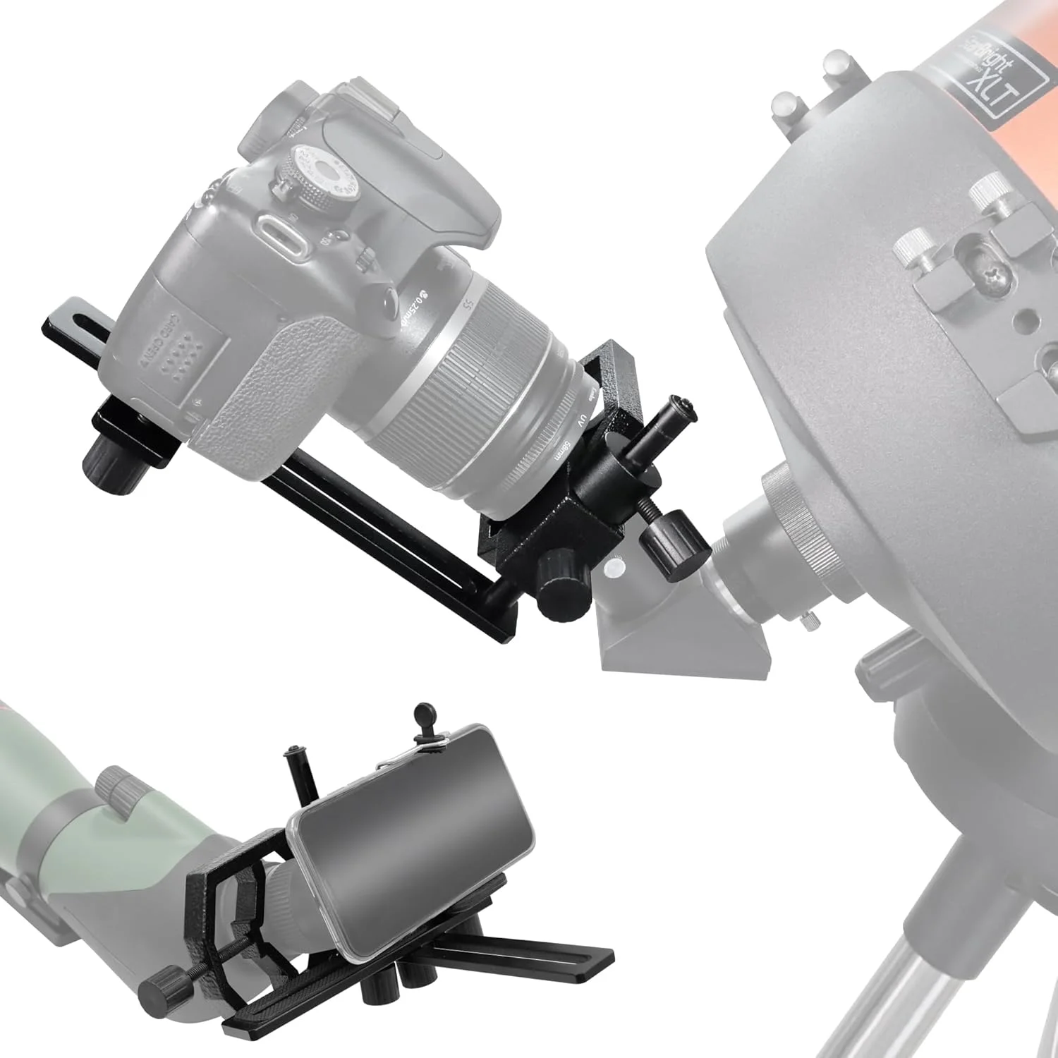 تلسکوپ تک چشمی 8x42 - همراه با آداپتور فلزی یونیورسال تلفن همراه دوربین تلسکوپ