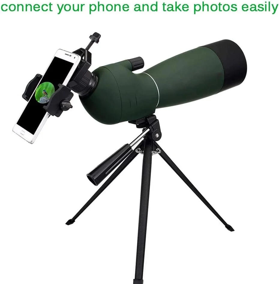 تلسکوپ زوم تک چشمی ضدآب SV28 در اندازه های 50/60/70 میلی متر به همراه آداپتور اتصال تلفن همراه