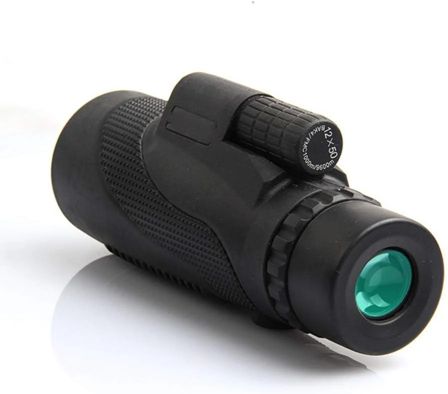 تلسکوپ تک چشمی با قدرت بالا، HD، دوگانه، ضد آب، جمع و جور به همراه سه پایه تلفن هوشمند و آداپتور نصب، لنز زوم چند لایه Bak4 مناسب برای شکار، تماشای پرندگان، کمپینگ و دوربین شکاری