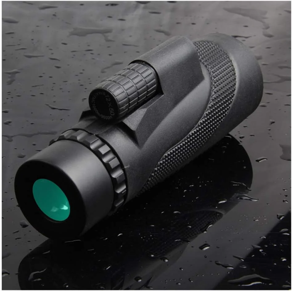 تلسکوپ تک چشمی با قدرت بالا، HD، دوگانه، ضد آب، جمع و جور به همراه سه پایه تلفن هوشمند و آداپتور نصب، لنز زوم چند لایه Bak4 مناسب برای شکار، تماشای پرندگان، کمپینگ و دوربین شکاری