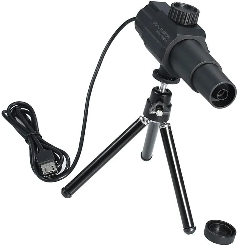 تلسکوپ دیجیتال هوشمند USB، مونوکولار 2 مگاپیکسلی، بزرگنمایی 70 برابری، دوربین مقیاس پذیر قابل تنظیم با پایه برای عکاسی و فیلمبرداری از پرندگان، حیوانات وحشی و تماشای فضای باز تلسکوپ دیجیتال هوشمند USB، مونوکولار 2 مگاپیکسلی، بزرگنمایی 70 برابری، دوربین مقیاس پذیر قابل تنظیم با پایه برای عکاسی و فیلمبرداری از پرندگان، حیوانات وحشی و تماشای فضای باز
