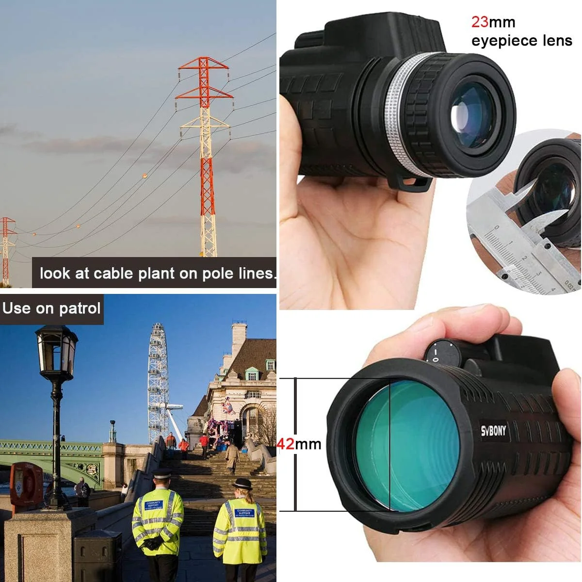 تک چشمی SVBONY SV42 8x42 برای بزرگسالان، تک چشمی فشرده با قطب نما و مسافت یاب داخلی، FMC ضد آب و ضد مه، تلسکوپ برای تماشای پرندگان تک چشمی SVBONY SV42 8x42 برای بزرگسالان، تک چشمی فشرده با قطب نما و مسافت یاب داخلی، FMC ضد آب و ضد مه، تلسکوپ برای تماشای پرندگان
