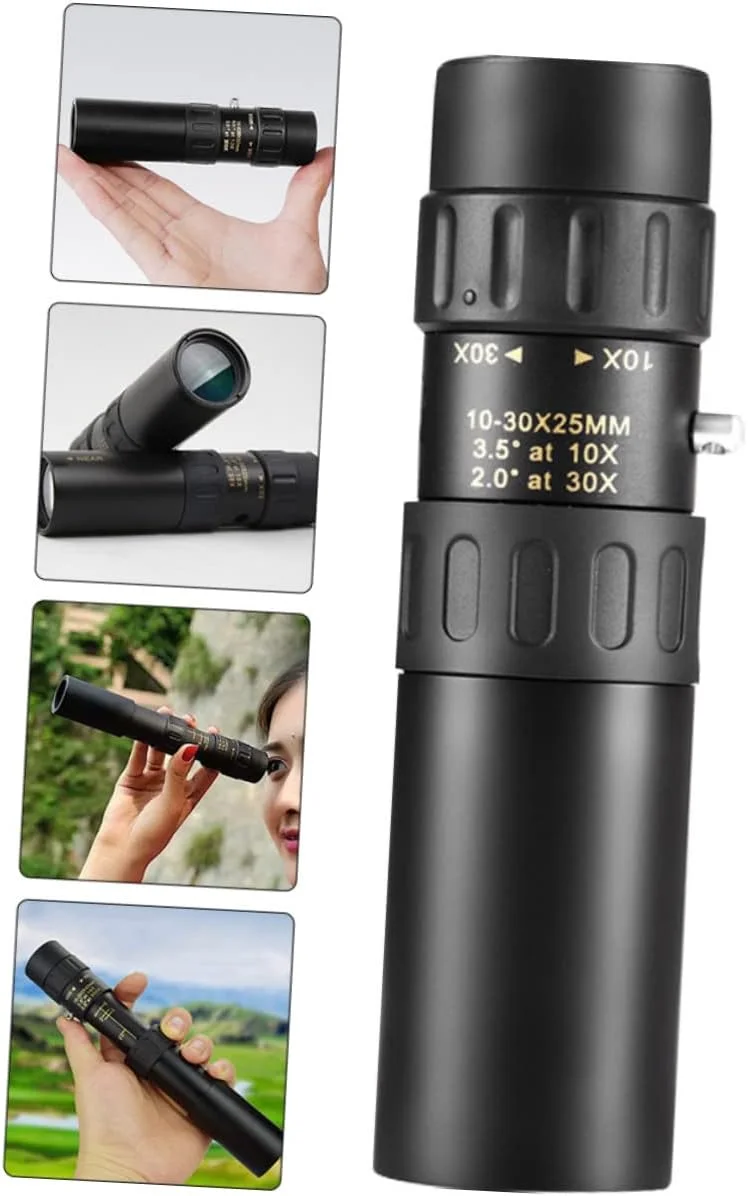 تلسکوپ دستی STOBOK، تک چشمی قابل حمل و جمع و جور با وضوح بالا برای استفاده در فضای باز، تلسکوپ تک لوله ای مستحکم