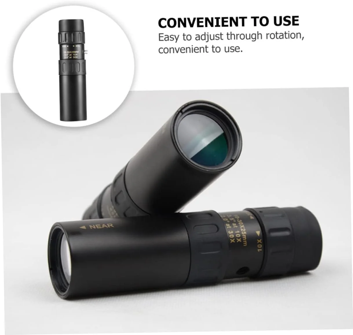 تلسکوپ دستی STOBOK، تک چشمی قابل حمل و جمع و جور با وضوح بالا برای استفاده در فضای باز، تلسکوپ تک لوله ای مستحکم