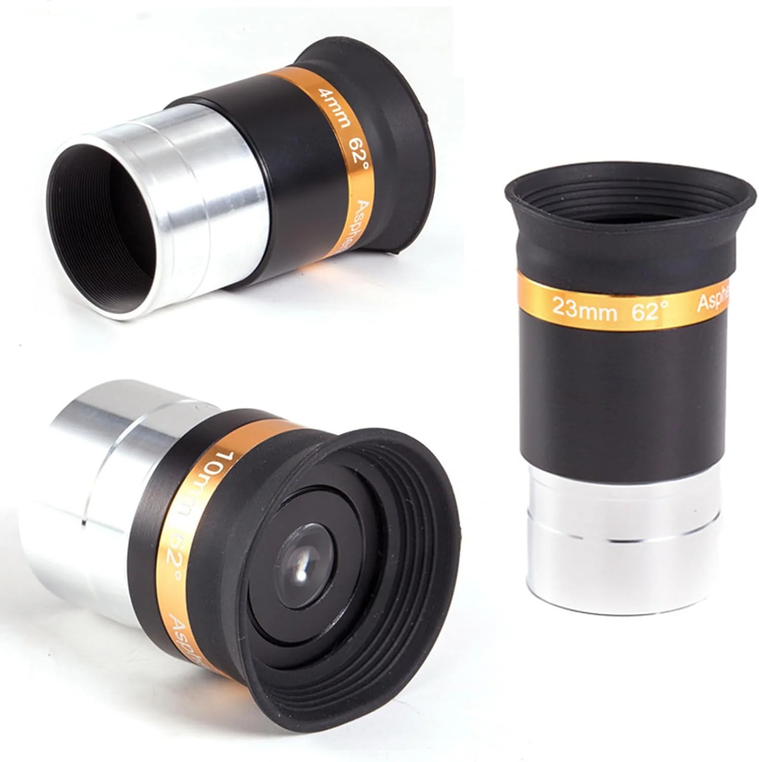 چشمی تلسکوپ نجومی با پوشش کامل، عدسی اپتیکال با فاصله کانونی 4/10/23 میلی‌متر، لوازم جانبی تلسکوپ نجومی