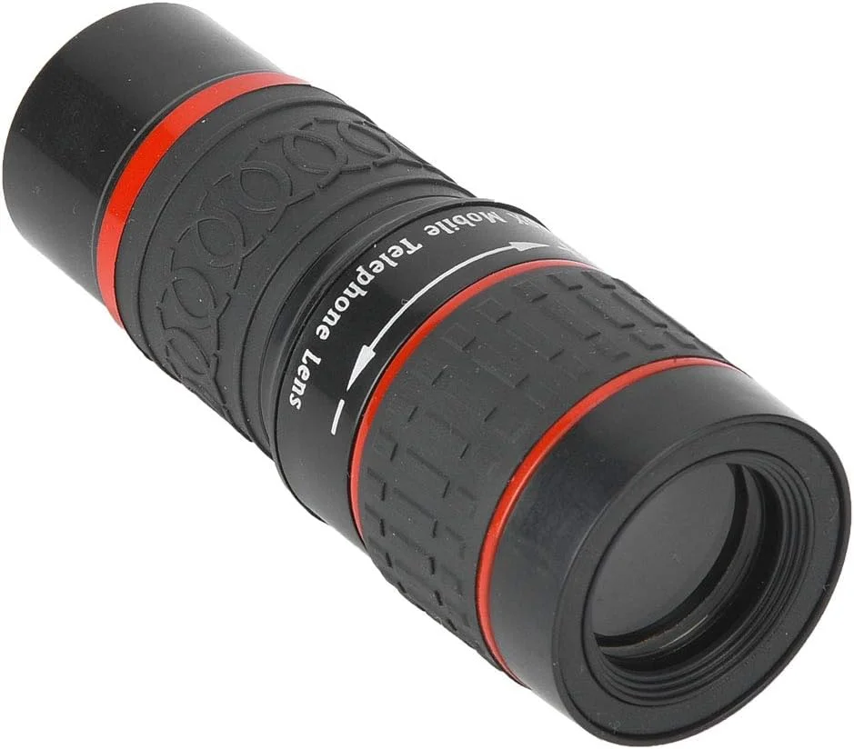 لنز تله فوتو مونوکولار قابل حمل با زوم 20X به همراه گیره تلفن، مناسب برای رویدادهای ورزشی، کنسرت ها، تماشای پرندگان، مسافرت، کمپینگ