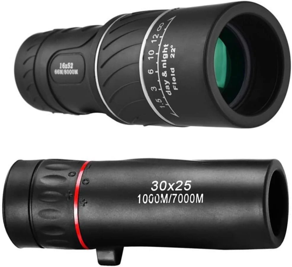 تلسکوپ تک چشمی قابل حمل 30x25 HD حرفه ای زوم دید اپتیکال شب برد بزرگ