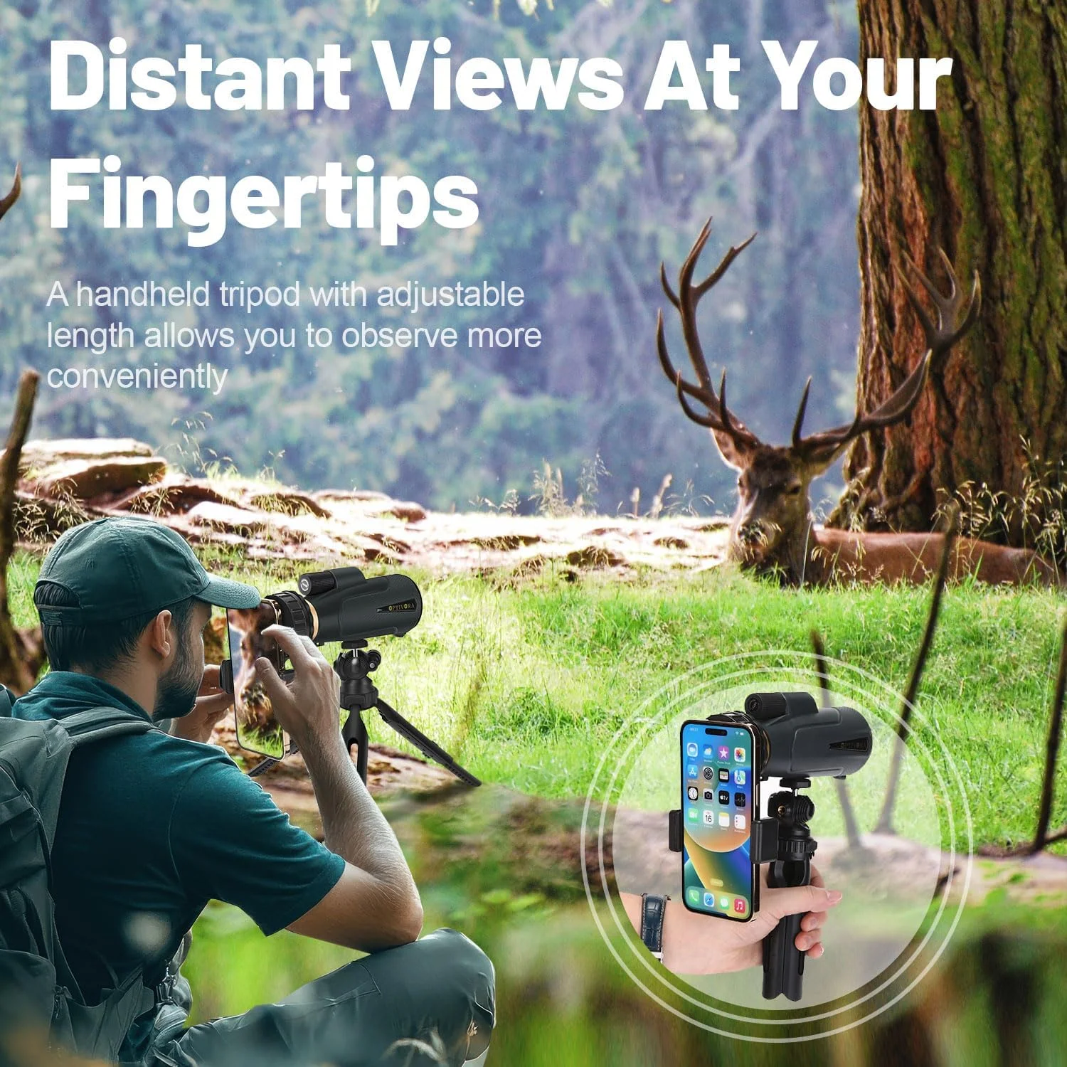 تک چشمی بزرگنمایی بالا برای بزرگسالان، تک اسکوپ 14x60 با قدرت بالا، تلسکوپ تک چشمی با آداپتور تلفن هوشمند و پایه سه پایه، تک اسکوپ مناسب برای تماشای پرندگان، کنسرت و غیره. تک چشمی بزرگنمایی بالا برای بزرگسالان، تک اسکوپ 14x60 با قدرت بالا، تلسکوپ تک چشمی با آداپتور تلفن هوشمند و پایه سه پایه، تک اسکوپ مناسب برای تماشای پرندگان، کنسرت و غیره.