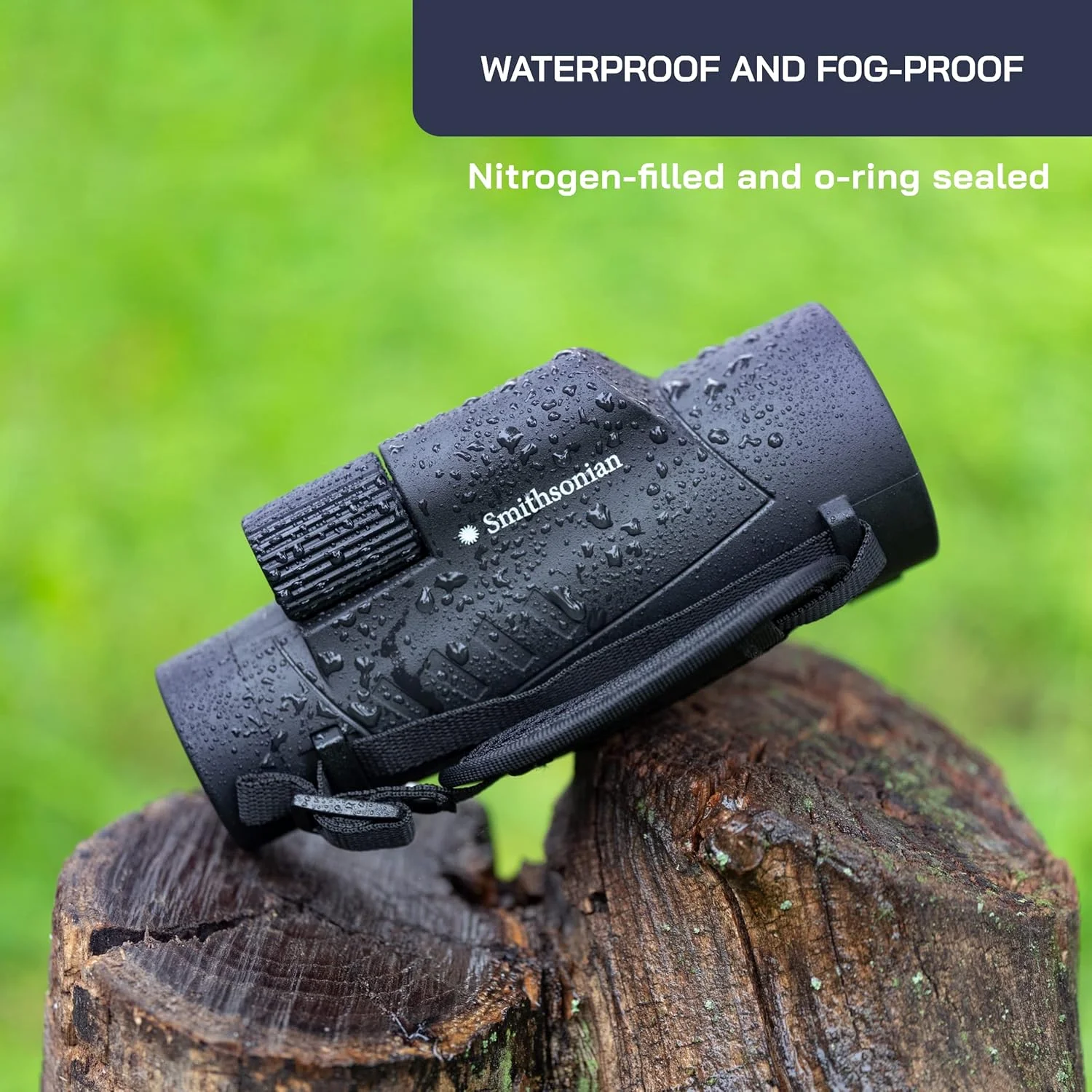 تلسکوپ تک چشمی 12x50 Omano Smithsonian با آداپتور تلفن هوشمند - تک چشمی برای بزرگسالان - تلسکوپ قدرتمند - تک چشمی ایده آل برای تماشای پرندگان و علاقه مندان به طبیعت - تلسکوپ تک چشمی HD