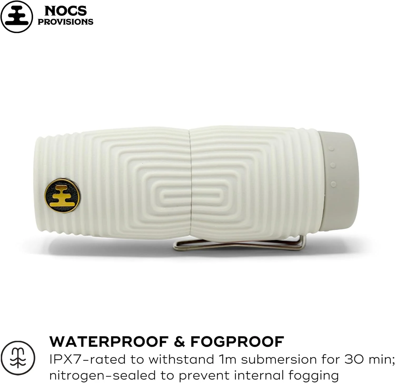 تک چشمی ضدآب Nocs Provisions Zero Tube 10x25 ED Glass – مقاوم، ضد ضربه و ضد مه برای بزرگسالان و کودکان، مناسب برای تماشای پرندگان، شکار و مسافرت - خاکستری استخوانی