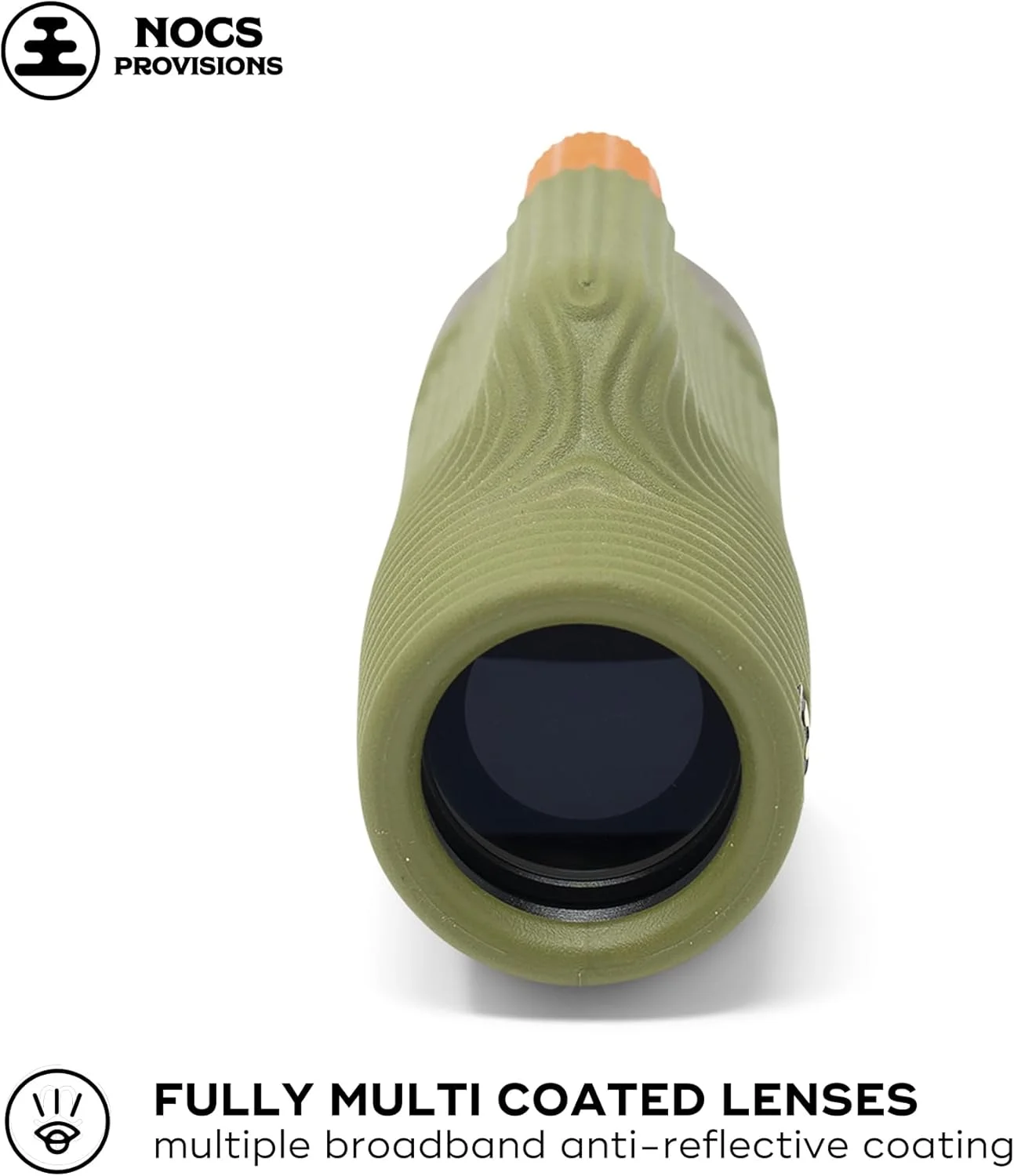 تک چشمی Nocs Provisions Zoom Tube 8x32، تلسکوپ با بزرگنمایی 8 برابر، منشور Bak4، میدان دید گسترده برای تماشای پرندگان، کوله گردی و تماشای حیات وحش - Juniper Green II
