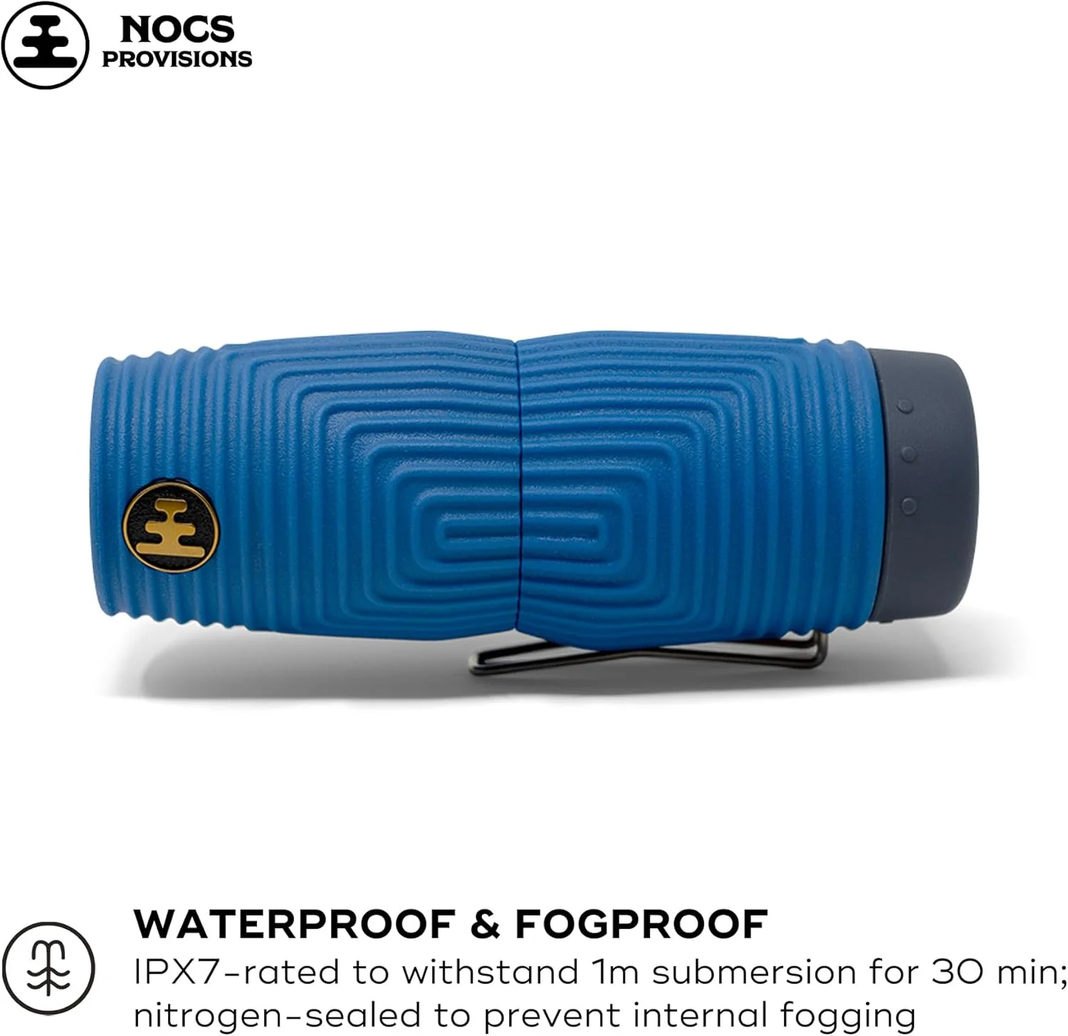 تک چشمی ضدآب Nocs Provisions Zero Tube 10x25 ED Glass - مقاوم، ضد ضربه و ضد مه برای بزرگسالان و کودکان، مناسب برای تماشای پرندگان، شکار و مسافرت - آبی الترامارین