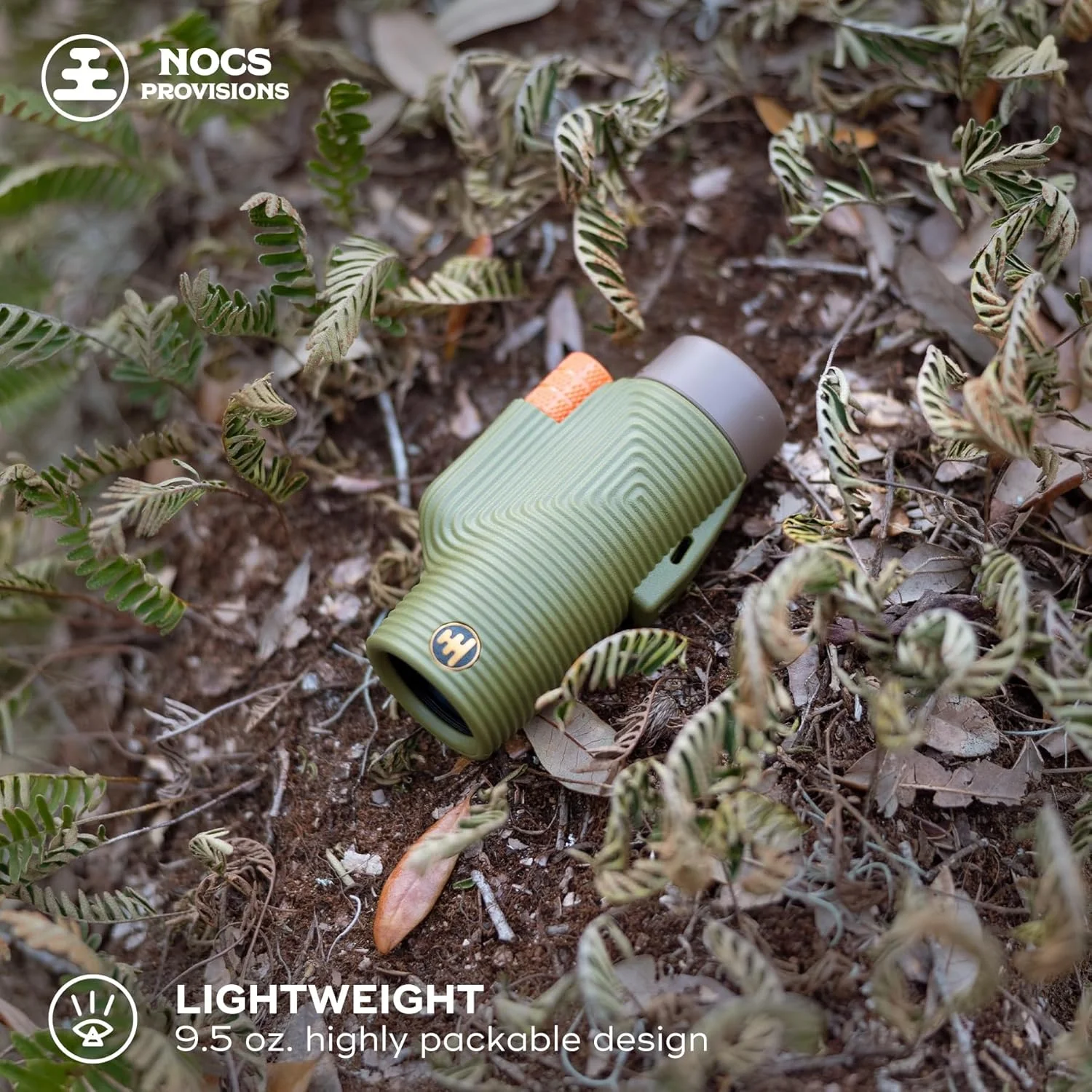 تک چشمی Nocs Provisions Zoom Tube 8x32، تلسکوپ با بزرگنمایی 8 برابر، منشور Bak4، میدان دید گسترده برای تماشای پرندگان، کوله گردی و تماشای حیات وحش - Juniper Green II