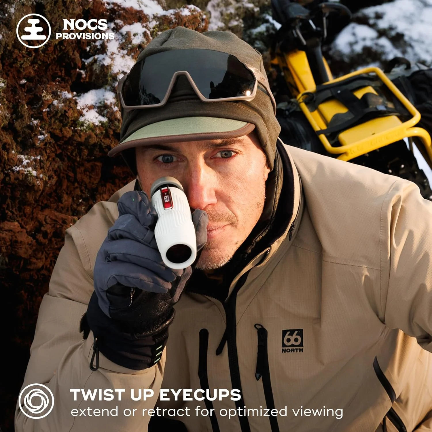 تک چشمی ضدآب Nocs Provisions Zero Tube 10x25 ED Glass - مقاوم، ضد ضربه و ضد مه برای بزرگسالان و کودکان، مناسب برای تماشای پرندگان، شکار و مسافرت - آبی الترامارین