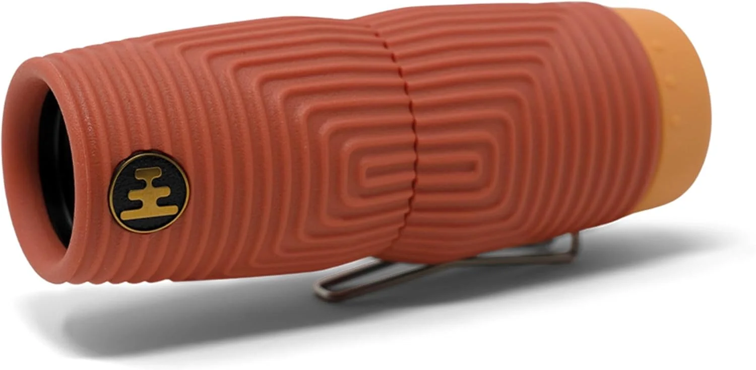 تک چشمی ضدآب Nocs Provisions Zero Tube 10x25 ED Glass - مقاوم، ضد ضربه و ضد مه برای بزرگسالان و کودکان، مناسب برای تماشای پرندگان، شکار و مسافرت - قرمز آف-پیست