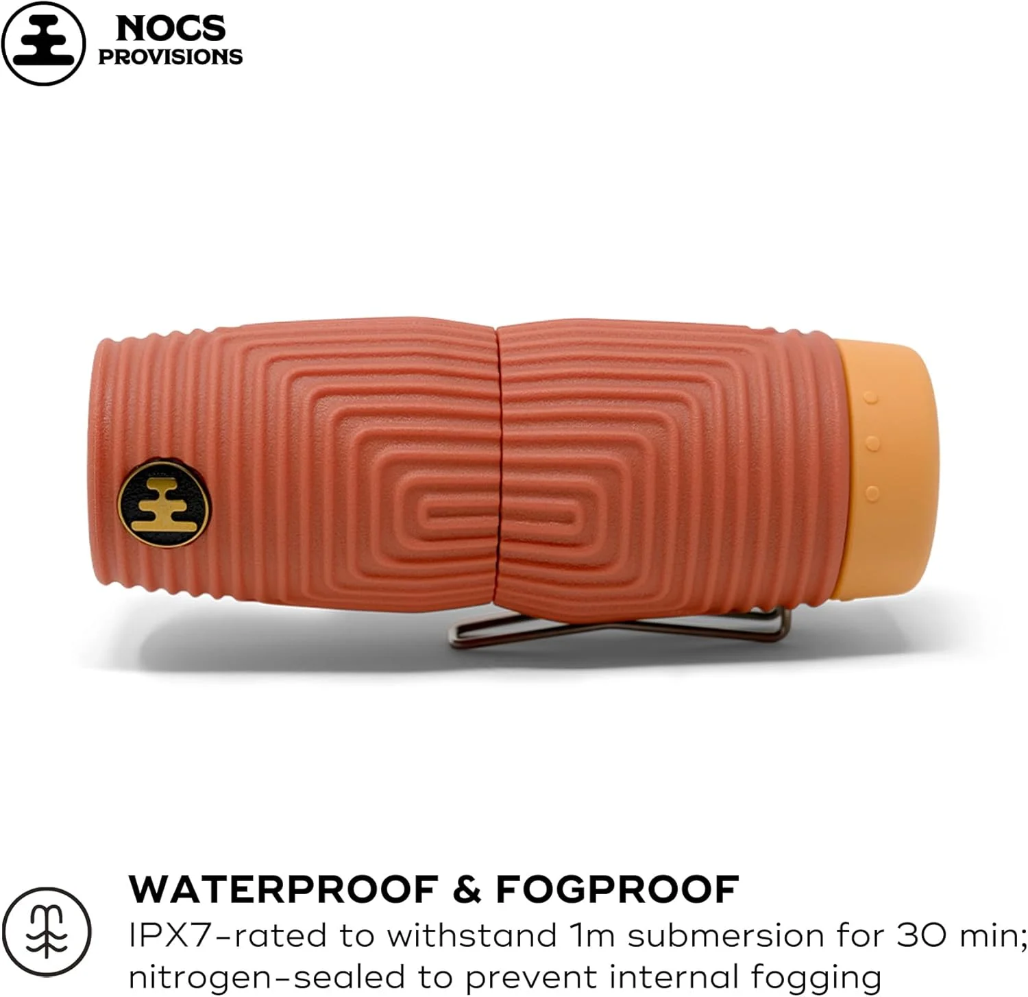 تک چشمی ضدآب Nocs Provisions Zero Tube 10x25 ED Glass - مقاوم، ضد ضربه و ضد مه برای بزرگسالان و کودکان، مناسب برای تماشای پرندگان، شکار و مسافرت - قرمز آف-پیست