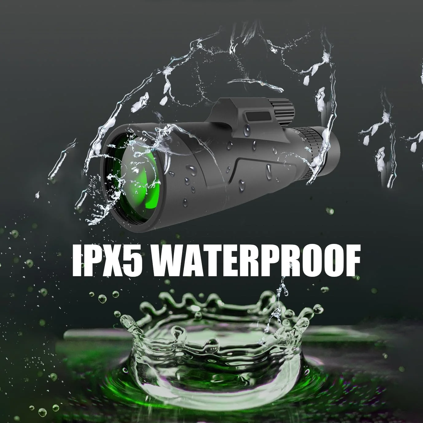 تلسکوپ تک چشمی زوم دار 10-30X50، ضد آب، قابل حمل، منشور BAK-4، لنز FMC، قدرت بالا، دید واضح در نور کم، به همراه آداپتور و سه پایه مقاوم برای شکار، پیاده روی، کمپینگ، هدیه برای آقایان