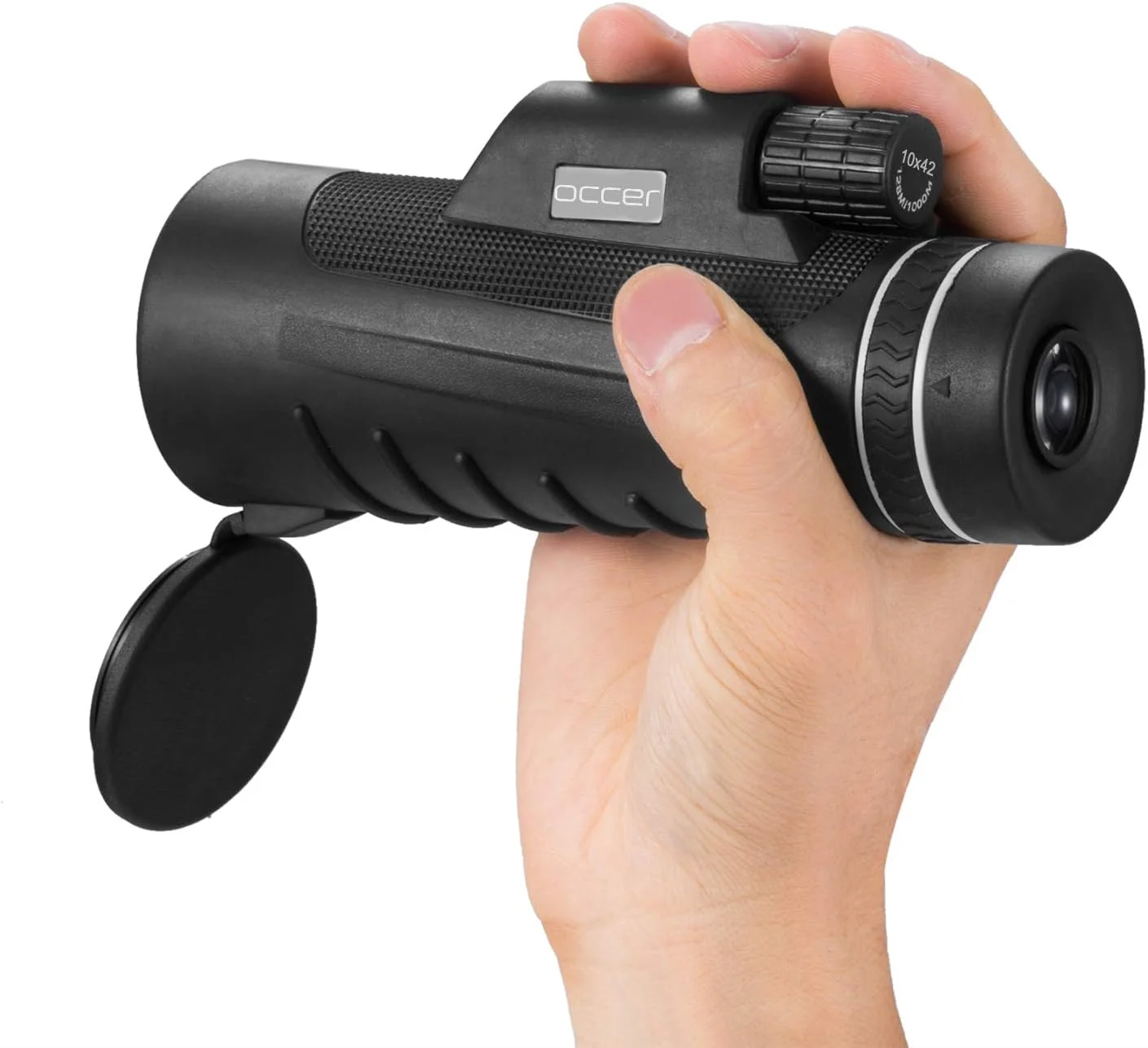 تلسکوپ تک چشمی قدرتمند 10X42 Occer با وضوح بالا و فوکوس دوگانه، تلسکوپ تک چشمی فشرده با لنز زوم چند لایه Bak4، دید در شب کم برای شکار، تماشای پرندگان، کمپینگ و ورزش های فضای باز