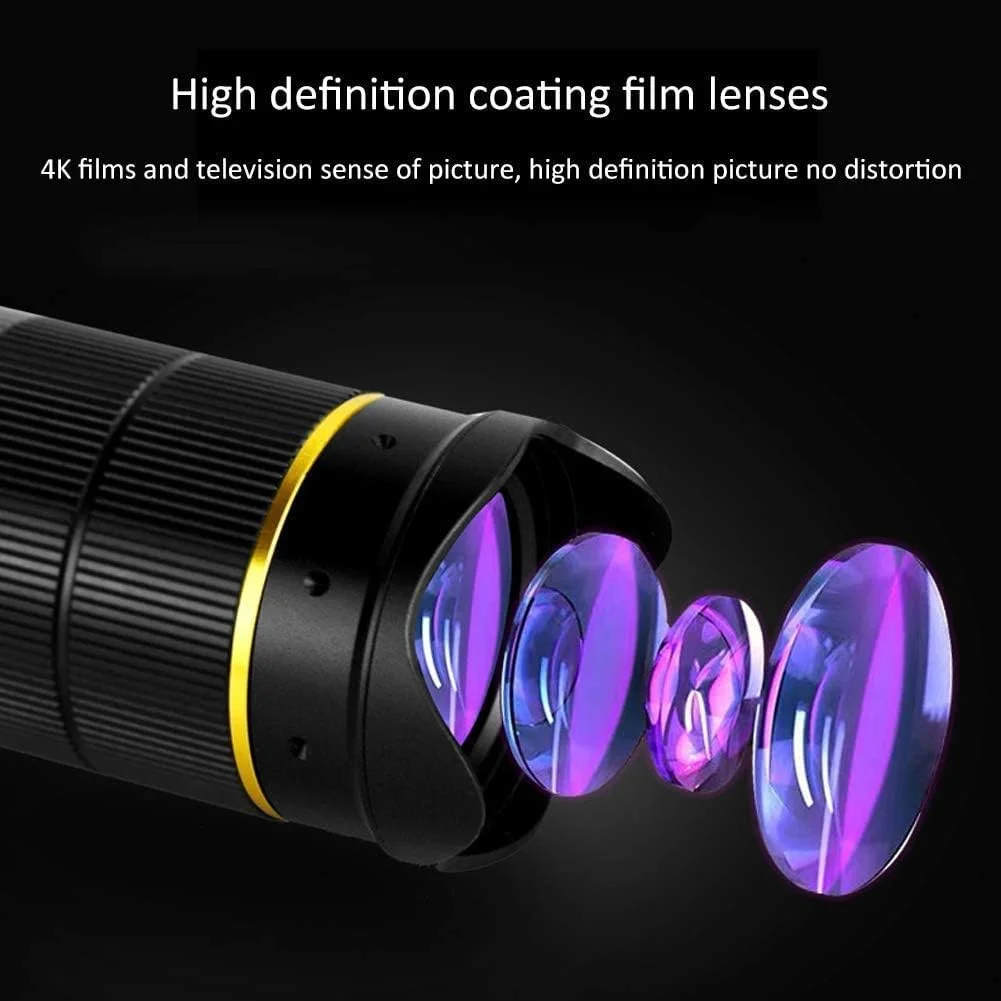 تلسکوپ تک چشمی برای تلفن های هوشمند بزرگنمایی 22 برابر HD BAK4 منشور تک چشمی با گیره تلفن همراه، سه پایه رومیزی و کیف تلفن همراه تلسکوپ تک چشمی برای تلفن های هوشمند بزرگنمایی 22 برابر HD BAK4 منشور تک چشمی با گیره تلفن همراه، سه پایه رومیزی و کیف تلفن همراه