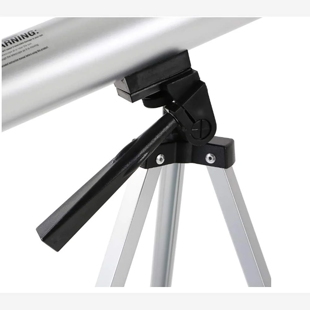 تلسکوپ تک چشمی حرفه ای HD مناسب فضای باز به همراه سه پایه آلومینیومی داخلی با قابلیت تنظیم ارتفاع 90 درجه و طراحی ارگونومیک، مناسب برای کودکان