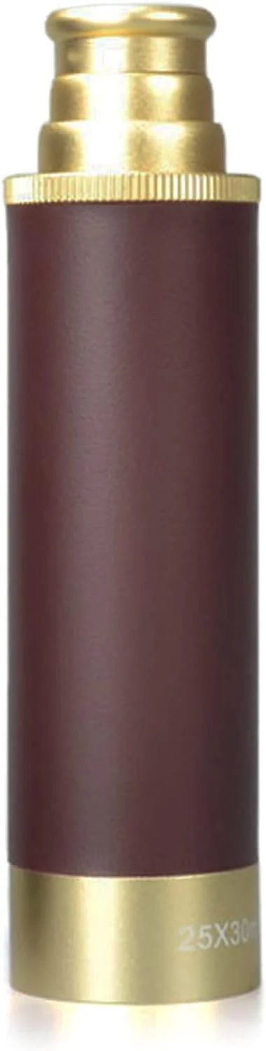 تلسکوپ جیبی مونوکولار دزدان دریایی 25X30 تلسکوپ مونوکولار تاشو قابل حمل دستی قدیمی / طلایی / 25 * 40 (مشکی 25 * 30)