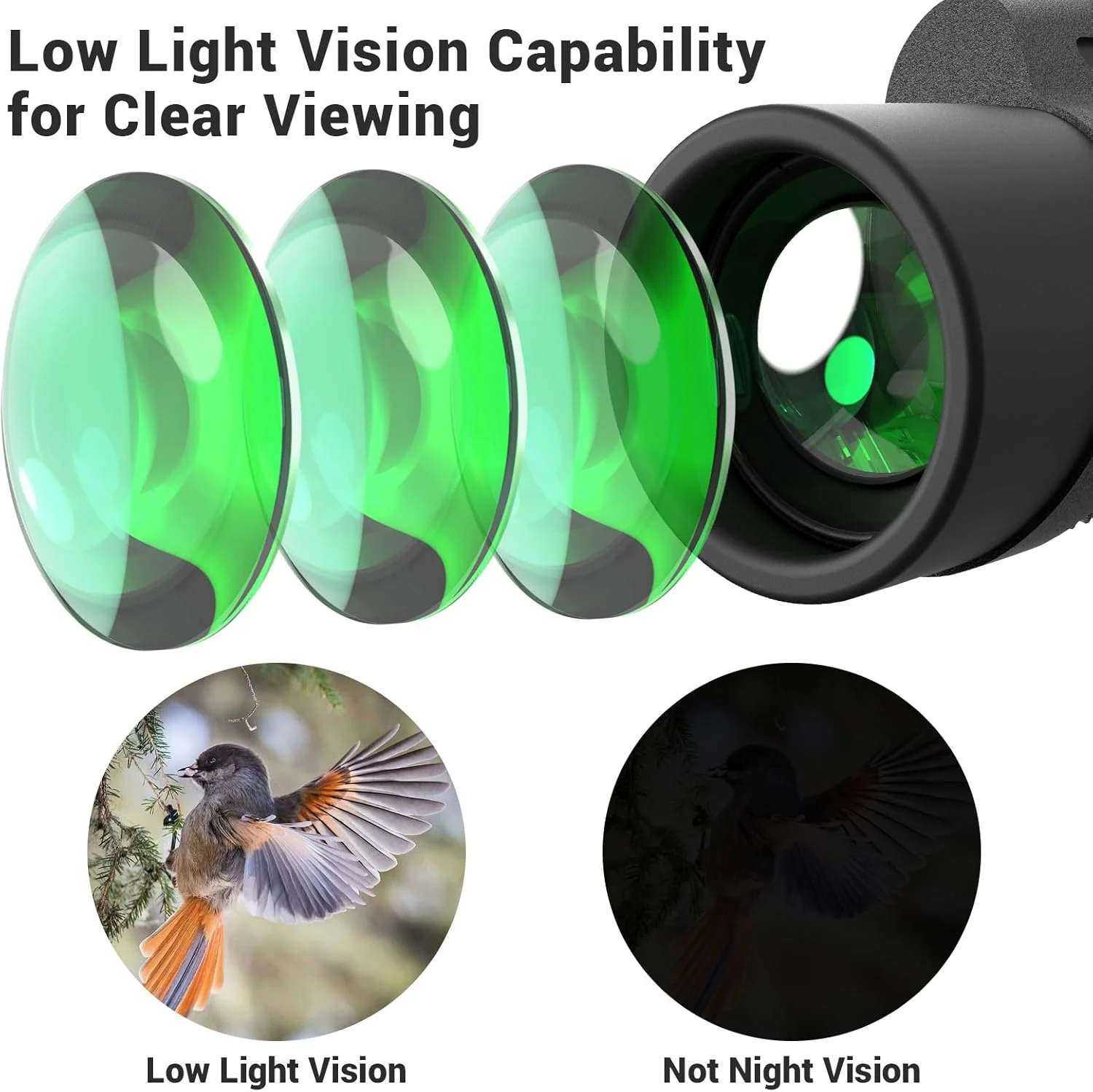 تلسکوپ تک چشمی 12x42 برای بزرگسالان، تلسکوپ دستی قابل حمل HD فشرده با منشور BAK4 و لنز FMC برای پیاده روی، تماشای پرندگان، کمپینگ، مسافرت و کنسرت تلسکوپ تک چشمی 12x42 برای بزرگسالان، تلسکوپ دستی قابل حمل HD فشرده با منشور BAK4 و لنز FMC برای پیاده روی، تماشای پرندگان، کمپینگ، مسافرت و کنسرت