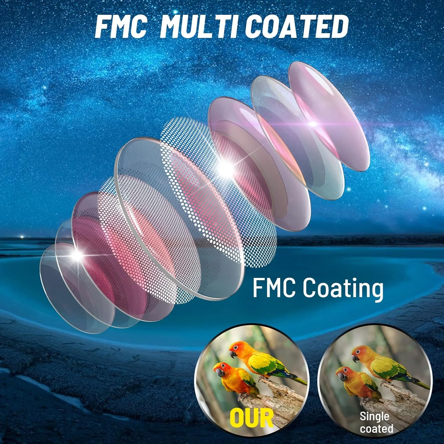 تلسکوپ تک چشمی، تک چشمی برای بزرگسالان با قدرت بالا با منشور BAK-4، لنز FMC، زاویه دید عریض 8 درجه، محدوده تک چشمی HD 16x56 برای تماشای ستارگان، تماشای پرندگان با نگهدارنده تلفن و سه پایه (زرد) تلسکوپ تک چشمی، تک چشمی برای بزرگسالان با قدرت بالا با منشور BAK-4، لنز FMC، زاویه دید عریض 8 درجه، محدوده تک چشمی HD 16x56 برای تماشای ستارگان، تماشای پرندگان با نگهدارنده تلفن و سه پایه (زرد)