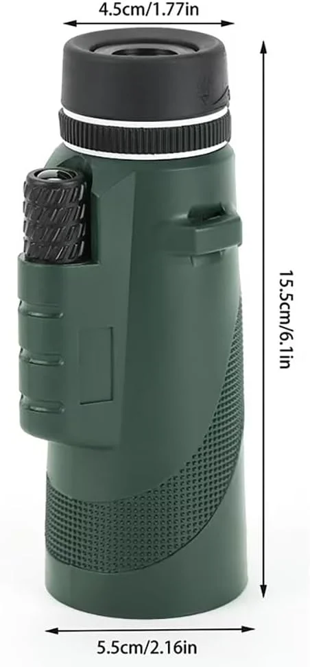 تلسکوپ تک چشمی 80x100 با قدرت بالا، وضوح بالا برای بزرگسالان و کودکان، مناسب برای تماشای پرندگان، پیاده روی و تورهای کنسرت، همراه با گیره تلفن و پایه (سبز) تلسکوپ تک چشمی 80x100 با قدرت بالا، وضوح بالا برای بزرگسالان و کودکان، مناسب برای تماشای پرندگان، پیاده روی و تورهای کنسرت، همراه با گیره تلفن و پایه (سبز)