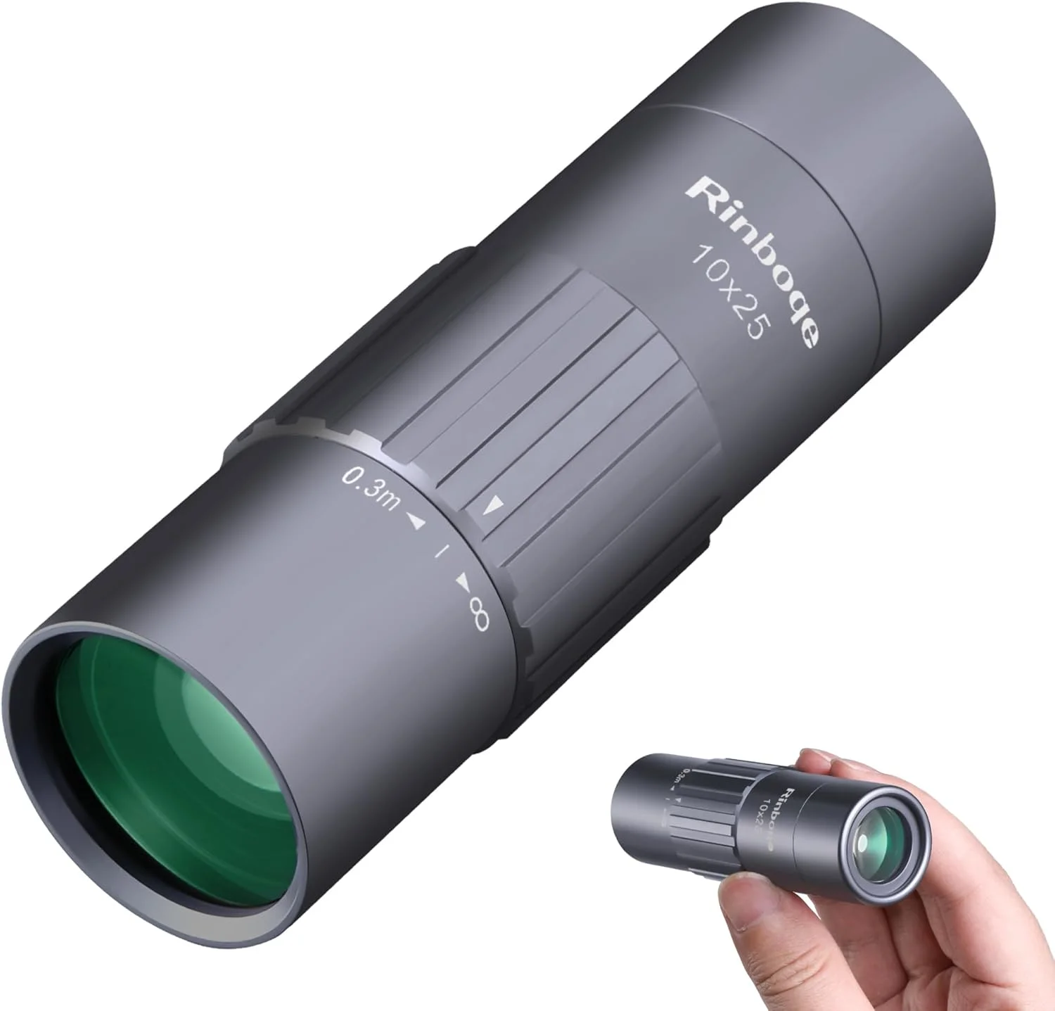 تلسکوپ مونوکولار 10x25، مینی جیبی، سایز کوچک، جمع و جور، دستی، قابل حمل، سبک وزن، شیشه ED، اپتیک HD، منشور BAK-4، ضد آب با قدرت بالا برای بزرگسالان، کمپینگ، پیاده روی، مسافرت، تماشای پرندگان