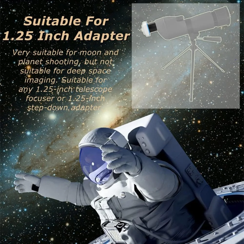 تلسکوپ تک چشمی دیجیتال 1.25 اینچی با دوربین چشمی الکترونیکی، برای پورت USB عکاسی نجومی - 640x480 پیکسل تلسکوپ تک چشمی دیجیتال 1.25 اینچی با دوربین چشمی الکترونیکی، برای پورت USB عکاسی نجومی - 640x480 پیکسل