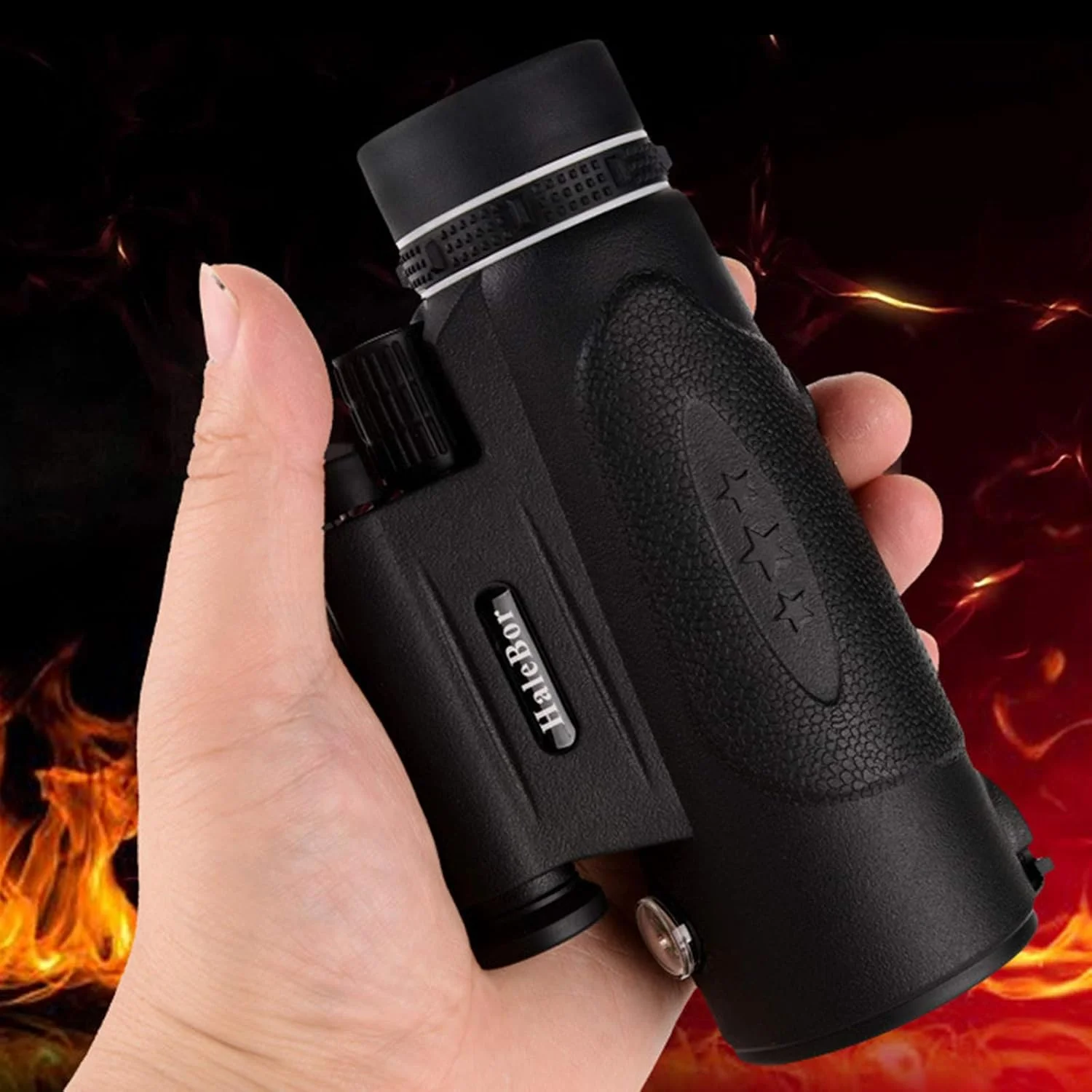 تک چشمی 100x90 با نگهدارنده تلفن و سه پایه، قابل حمل برای تماشای پرندگان در فضای باز