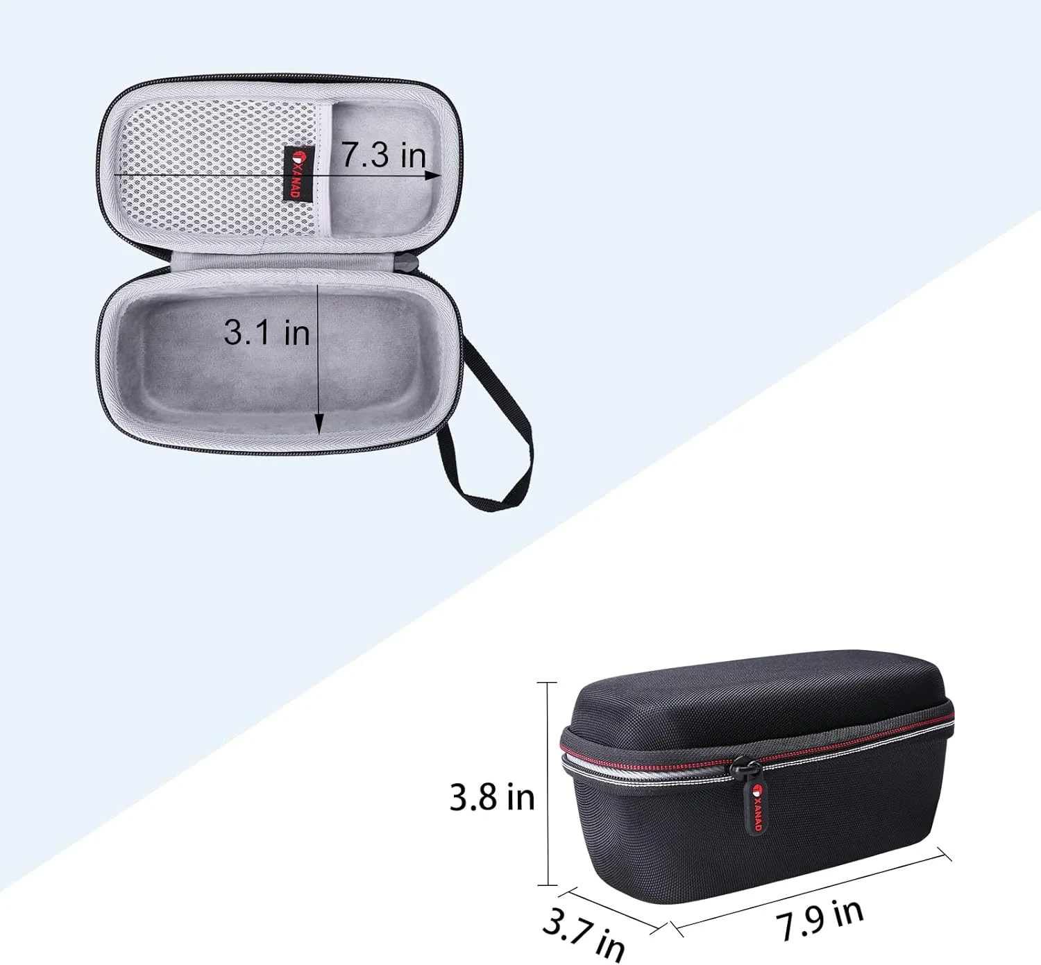 کیف سخت EVA تک چشمی XANAD برای تلسکوپ با ابعاد حداکثر 20x9.4x9.6 سانتی متر - کیف محافظ مسافرتی (فقط کیف به فروش می رسد)