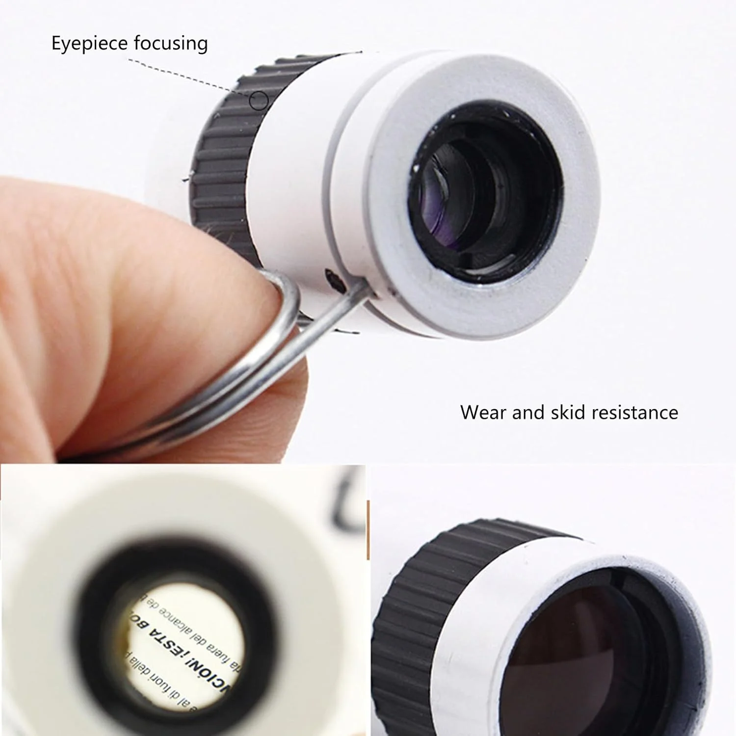 تک چشمی دستی مینیاتوری قابل حمل با نسبت بزرگنمایی 2.5 و ابعاد 19.5x23 میلی متر