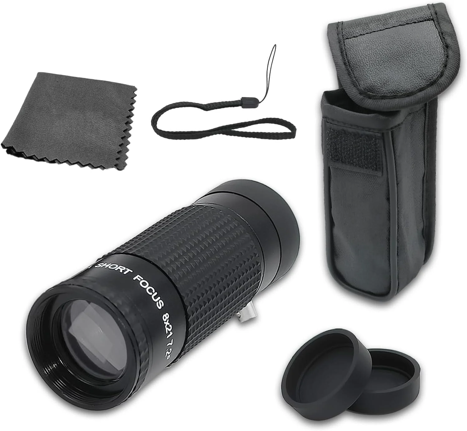 تک چشمی مطالعه 8x21mm با فوکوس خیلی کوتاه - HD، فوق سبک، اندازه جیبی - ایده آل برای سالمندان، تماشای پرندگان، ماهیگیری و ورزش