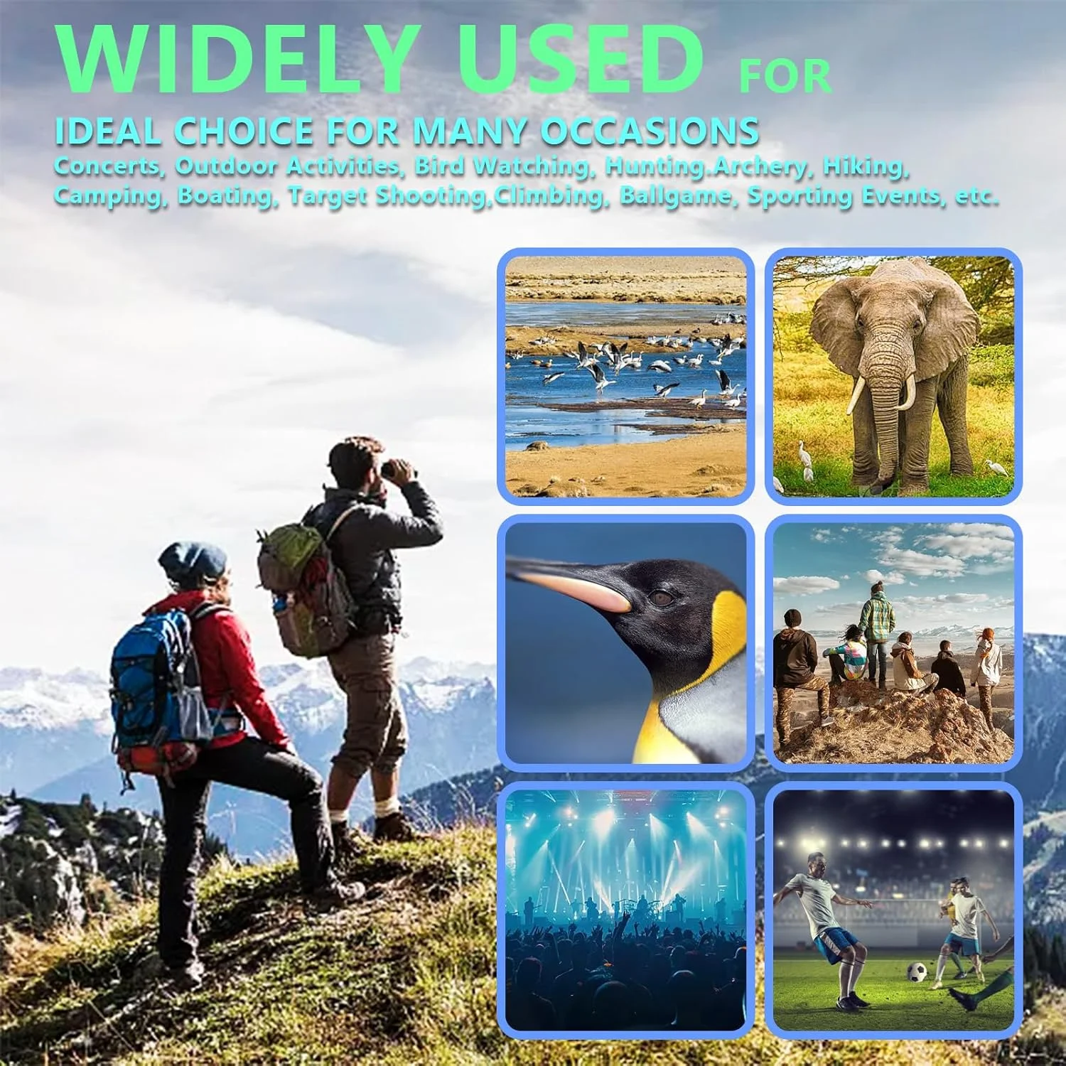 تک چشمی مطالعه 8x21mm با فوکوس خیلی کوتاه - HD، فوق سبک، اندازه جیبی - ایده آل برای سالمندان، تماشای پرندگان، ماهیگیری و ورزش