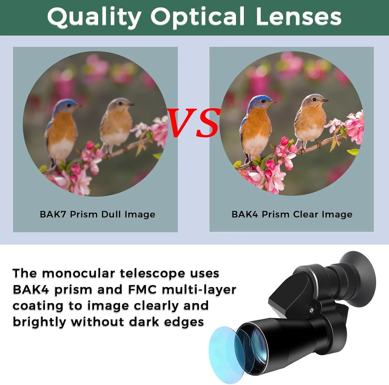 تلسکوپ تک چشمی قابل حمل 8x20 مینی جیبی زوم تلسکوپ تک چشمی فشرده قدرت بالا ضد آب کوچک دستی برای تماشای پرندگان شکار کمپینگ پیاده روی مسافرت