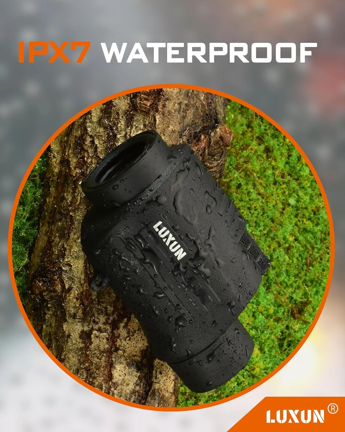 تلسکوپ تک چشمی LUXUN - تلسکوپ جیبی ضد آب 8x30 با وضوح بالا به همراه دستگیره و منشور BAK4 - با طراحی جمع و جور، بند مچی و میدان دید گسترده برای تماشای پرندگان و حیات وحش