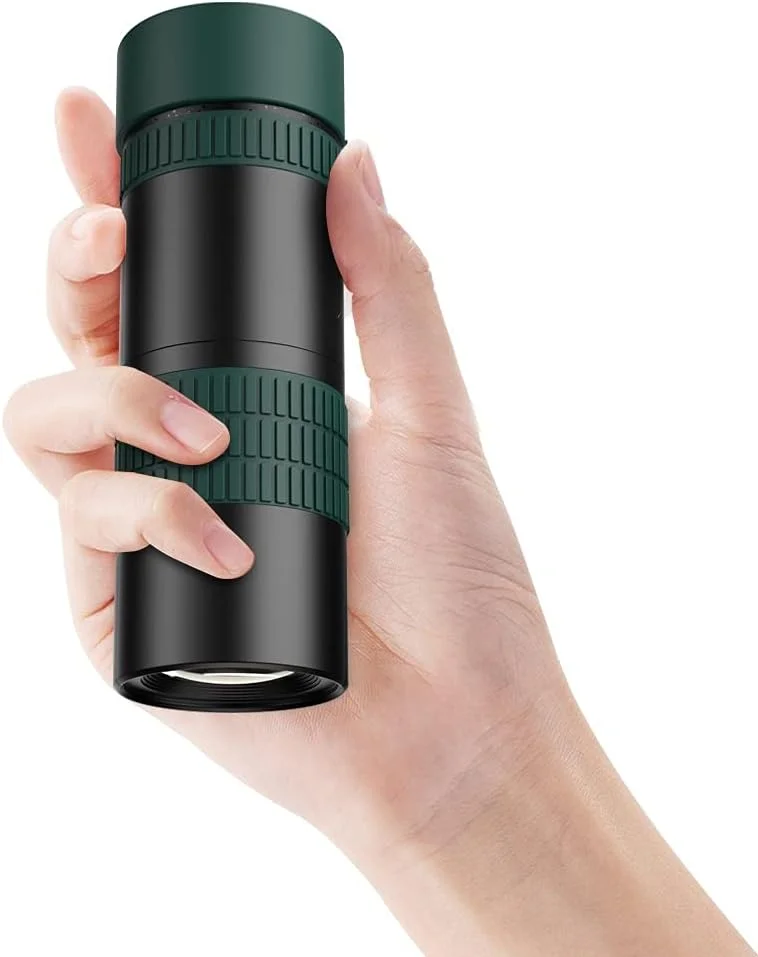 تلسکوپ تک چشمی زوم HD 8-24x30 با برد بلند و تاشو مناسب گوشی های هوشمند و کمپینگ (اندازه: فقط تک چشمی)