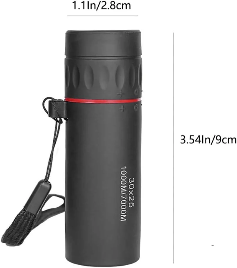 تلسکوپ تک چشمی قابل حمل 30x25 HD حرفه ای با قابلیت زوم، برد اپتیکال و میدان دید وسیع تلسکوپ تک چشمی قابل حمل 30x25 HD حرفه ای با قابلیت زوم، برد اپتیکال و میدان دید وسیع