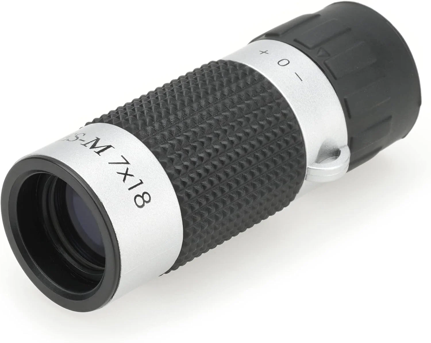 تک چشمی کنکو CRM01 Ceres-M، 7x18، 7 برابر بزرگنمایی، 18 کالیبراسیون، طراحی جمع و جور، وزن: 35 گرم، به همراه کیف و بند، نقره ای