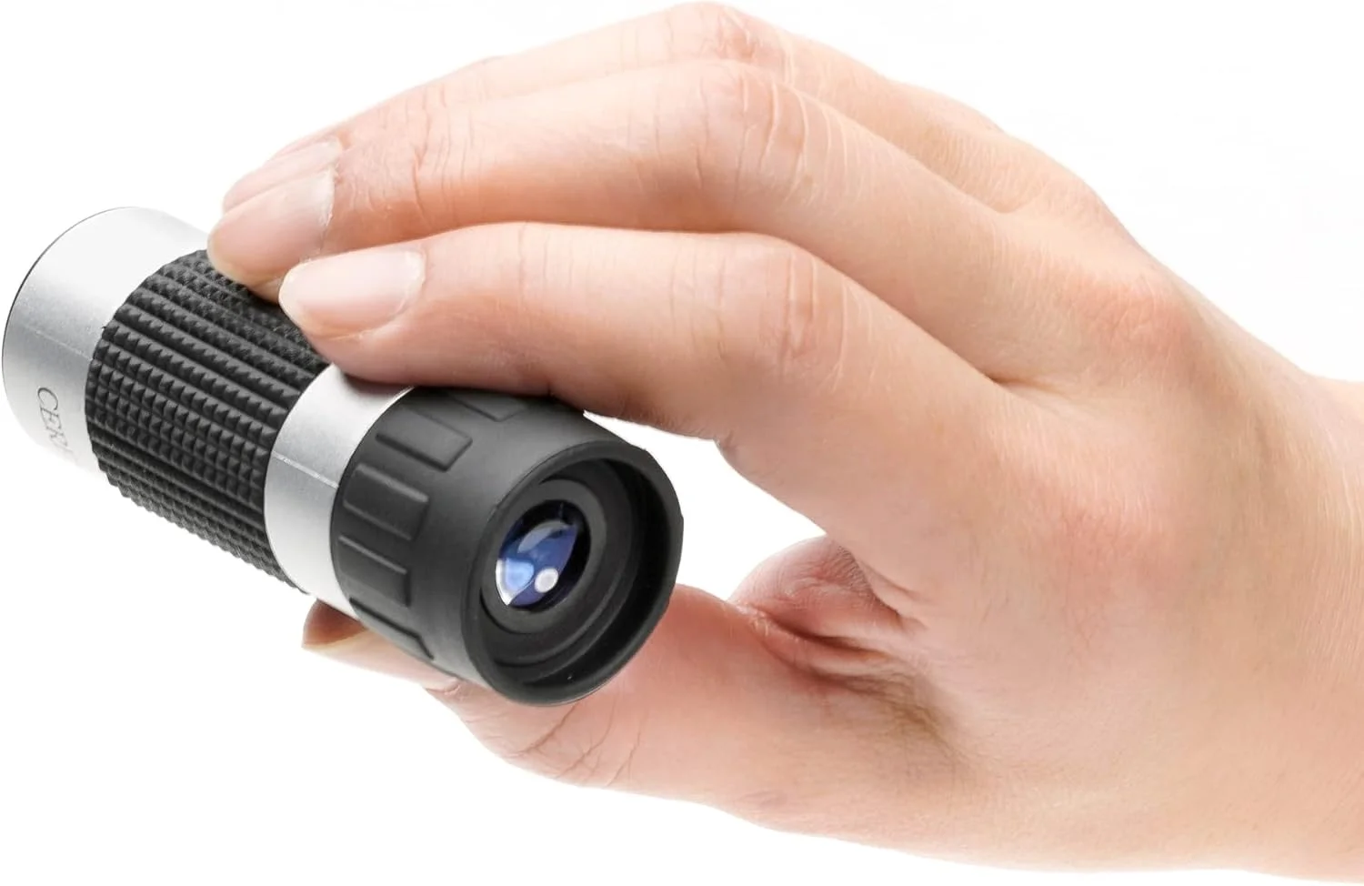 تک چشمی کنکو CRM01 Ceres-M، 7x18، 7 برابر بزرگنمایی، 18 کالیبراسیون، طراحی جمع و جور، وزن: 35 گرم، به همراه کیف و بند، نقره ای