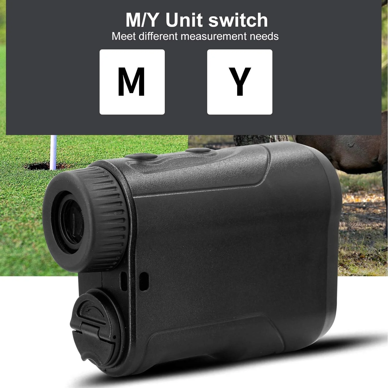 فایندر متر تلسکوپ بیرونی تک چشمی دیجیتال فایندر زاویه سرعت ارتفاع سنجش 450m/600m فاصله و دو نوع باتری اختیاری